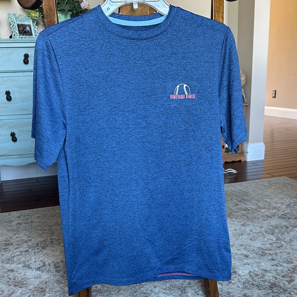 Vineyard Vines Heather Blue Short Sleeve Tee
